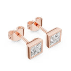 Solitaire Sqwer Bazel Princess Studs