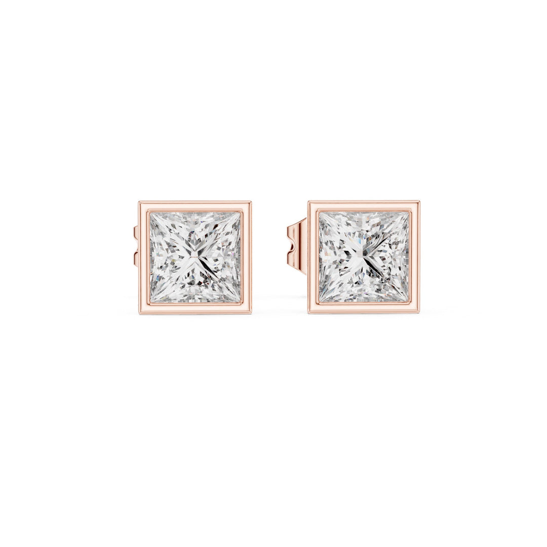 Solitaire Sqwer Bazel Princess Studs