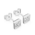 Solitaire Sqwer Bazel Princess Studs