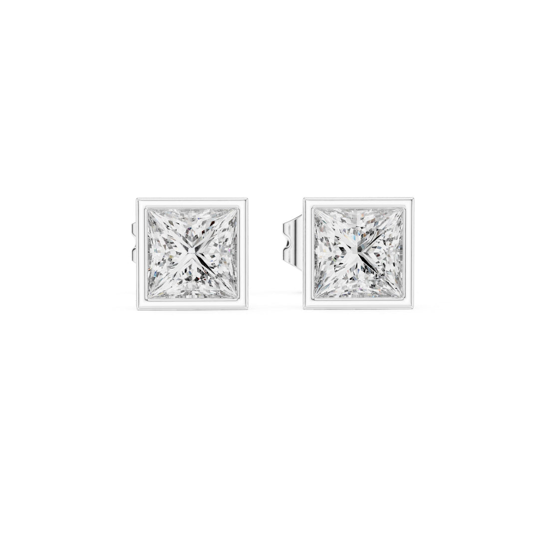 Solitaire Sqwer Bazel Princess Studs
