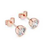 Solitaire Round Bazel Studs