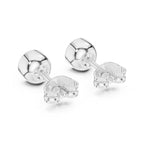 Solitaire Round Bazel Studs