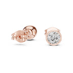 Solitaire Round Bazel Studs