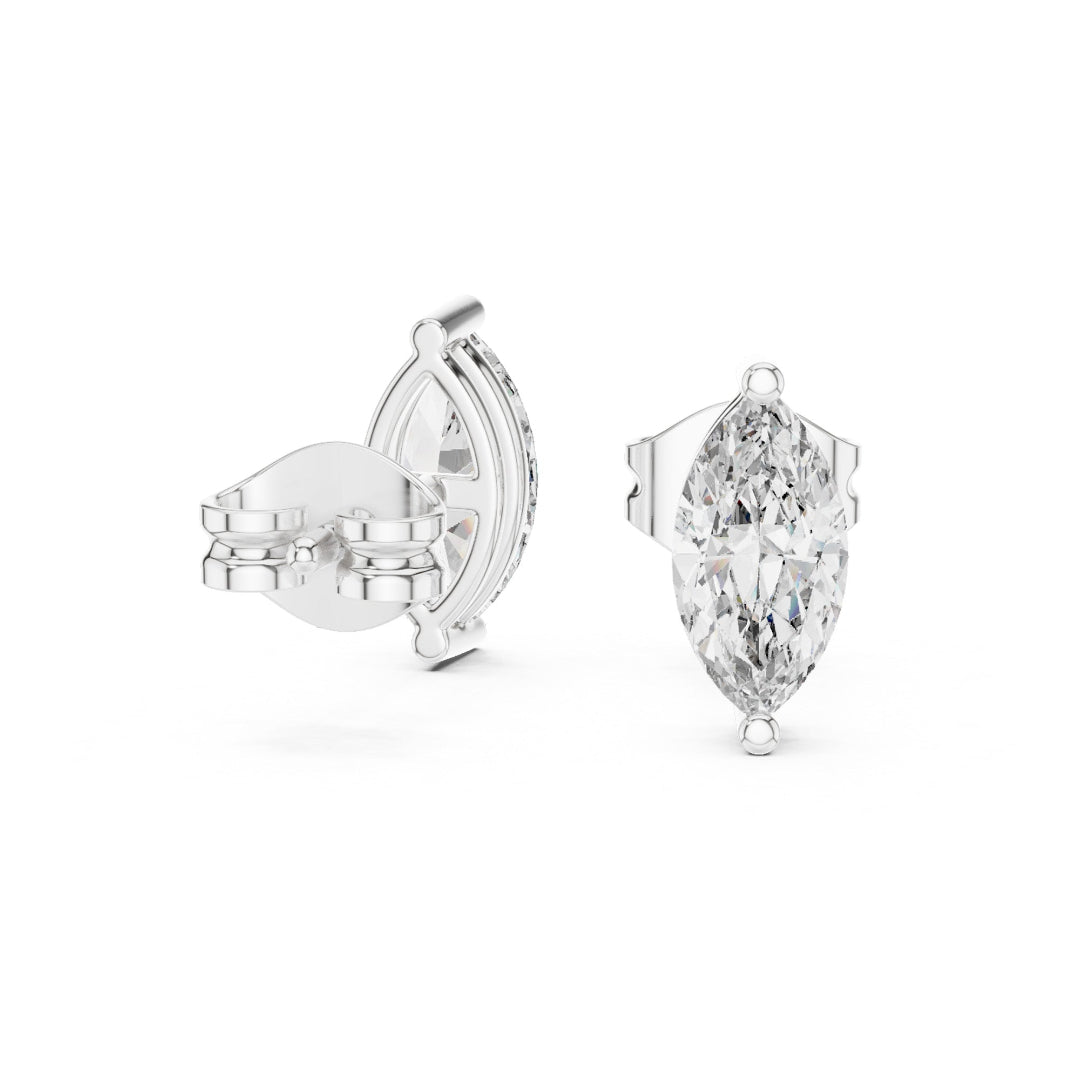 Solitaire Marquise Beauty Studs