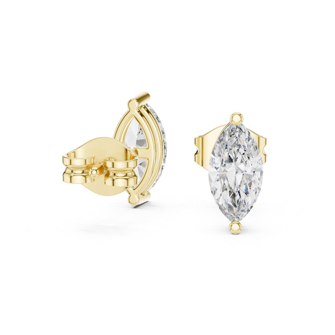 Solitaire Marquise Beauty Studs