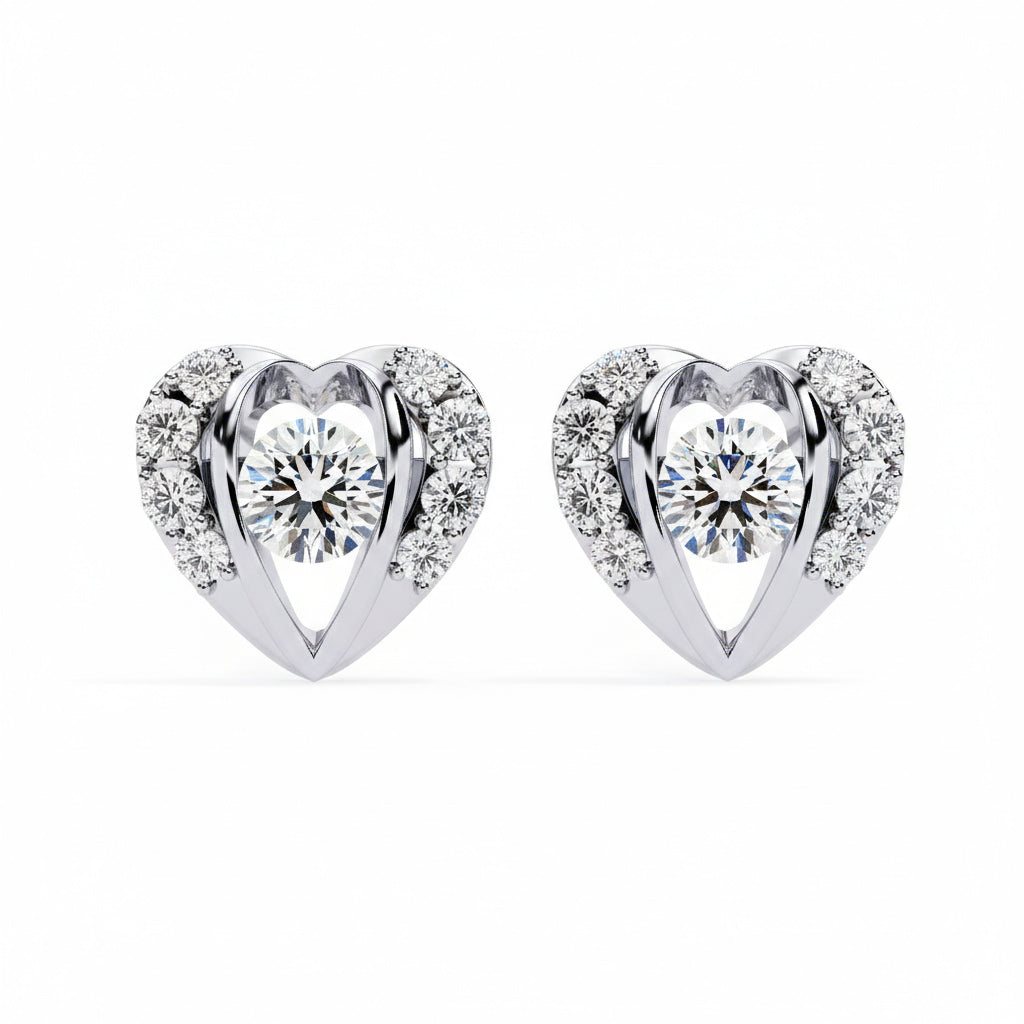 "Eternal Pulse" Heart Studs
