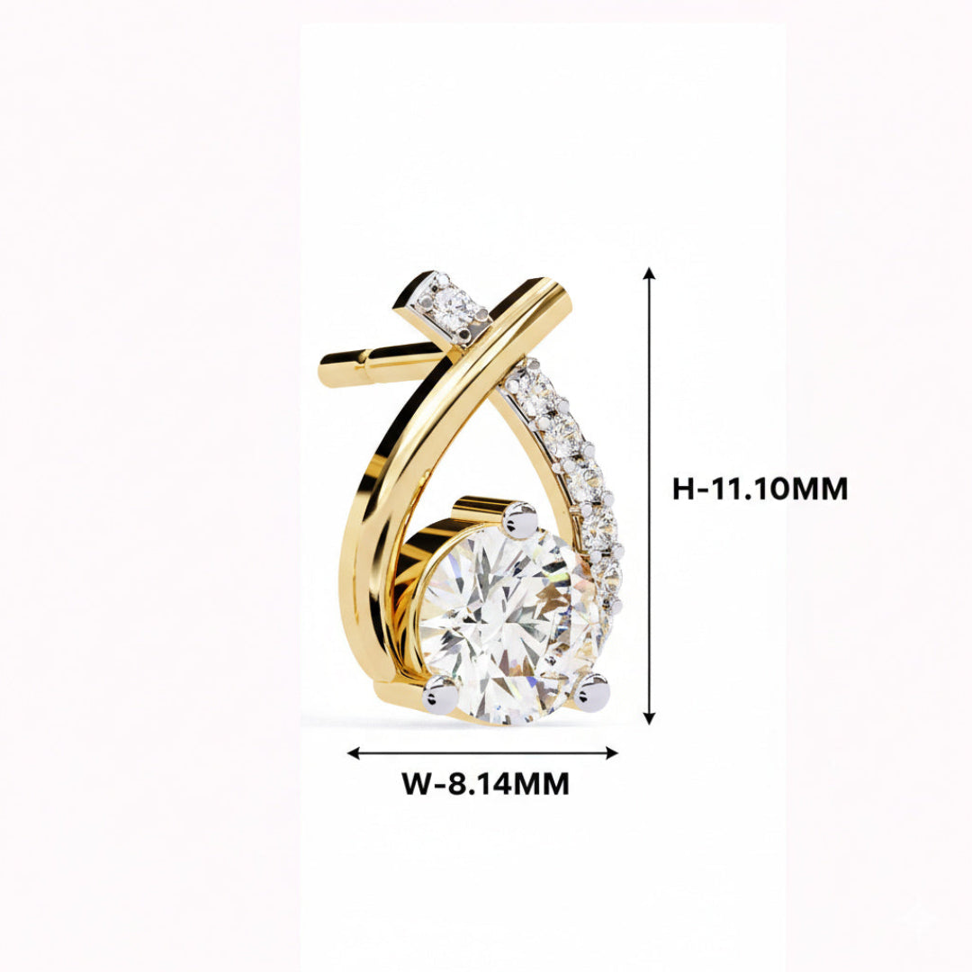 Seraphina Twist Diamond Studs