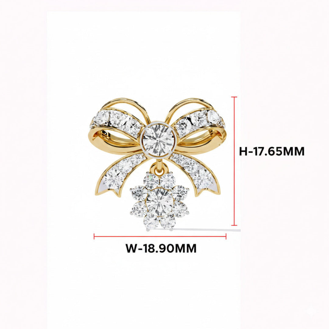 Imperial Sparkle Bow Earrings Studs