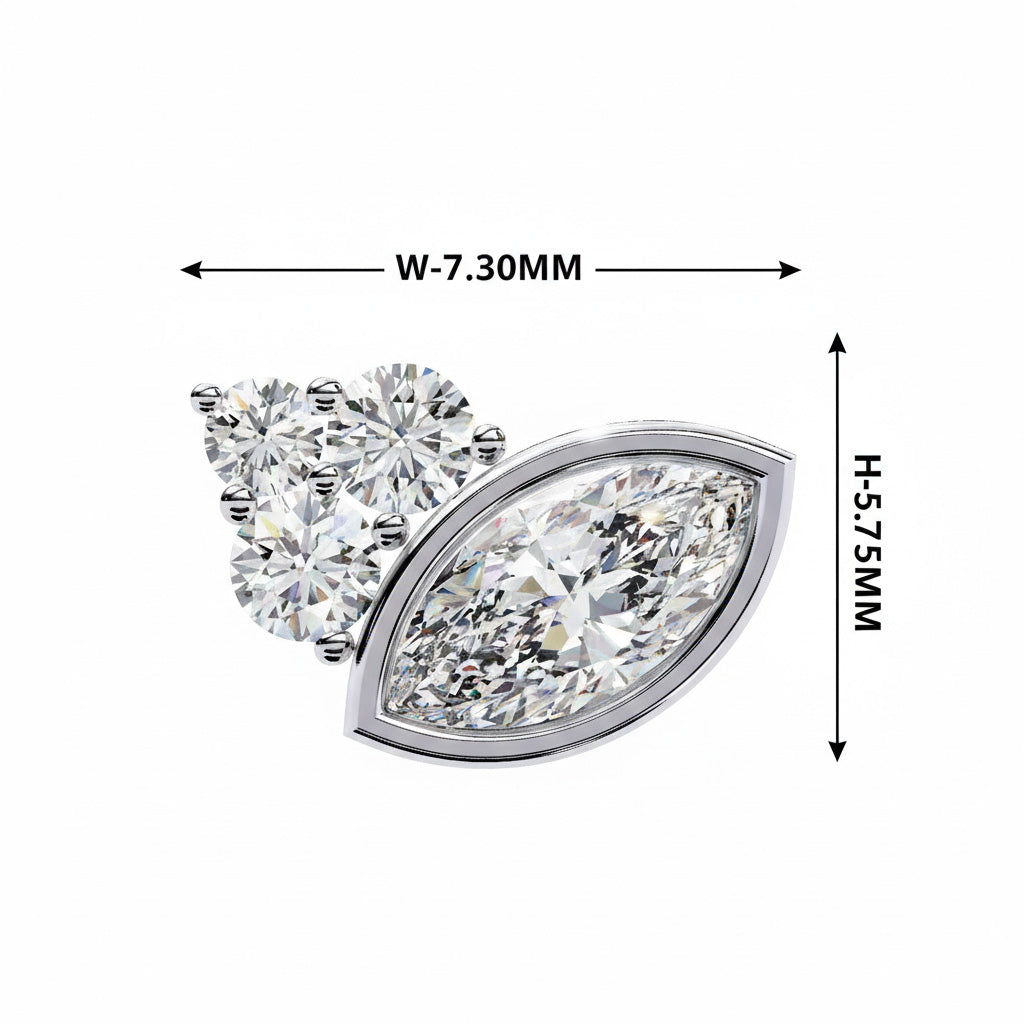 Marquise Royale Diamond Studs