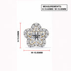 Floral Diamond Stud Earrings