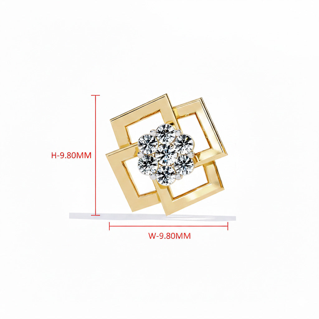 Prism Diamond Stud Earrings