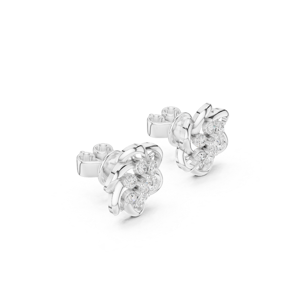 Crown Cluster Earrings