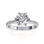 The Heart-Prong Pave Solitaire