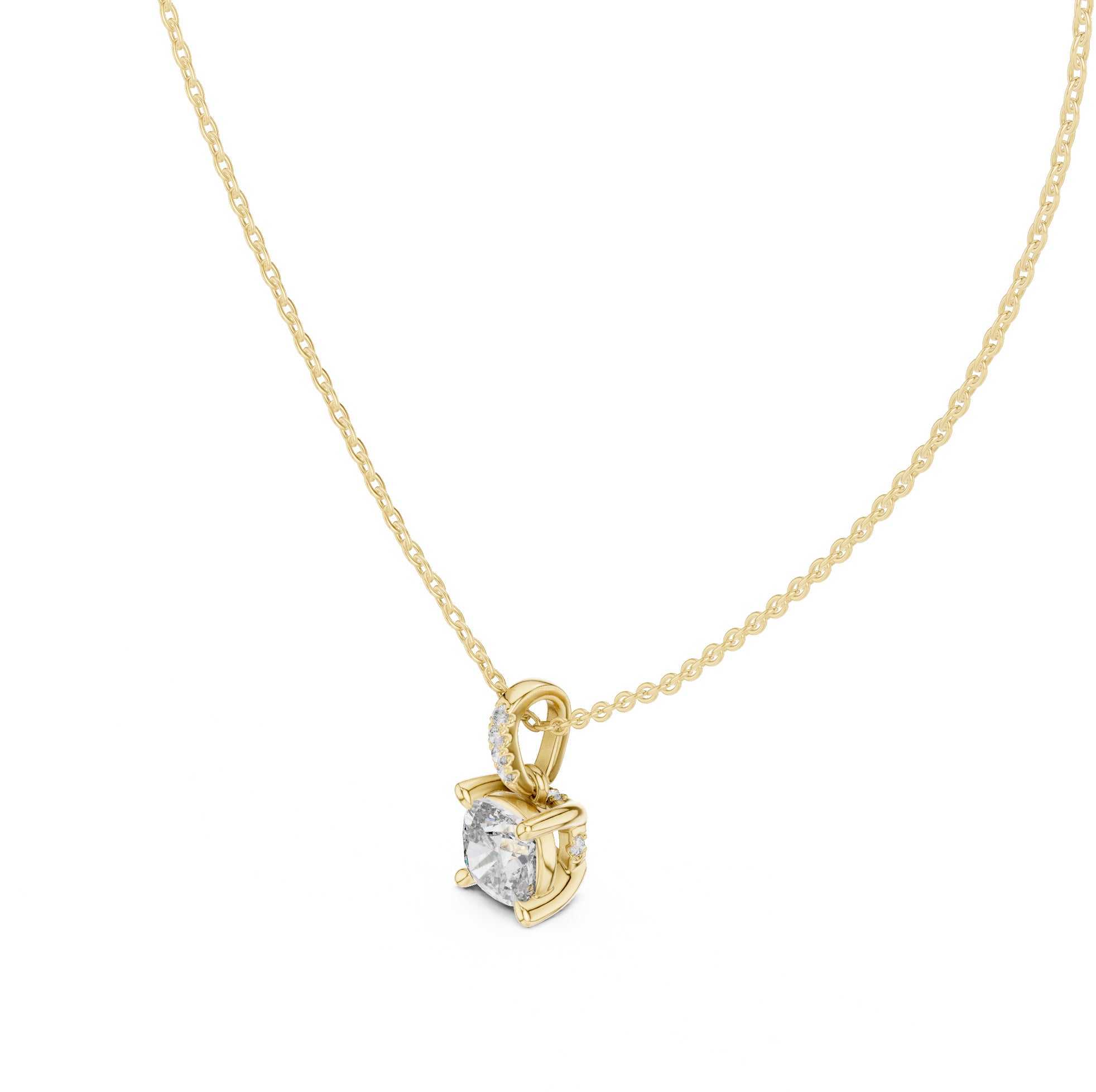 Star Aurielle Solitaire Diamond Pendant