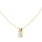 Solitaire Radiant Diamond Pendant