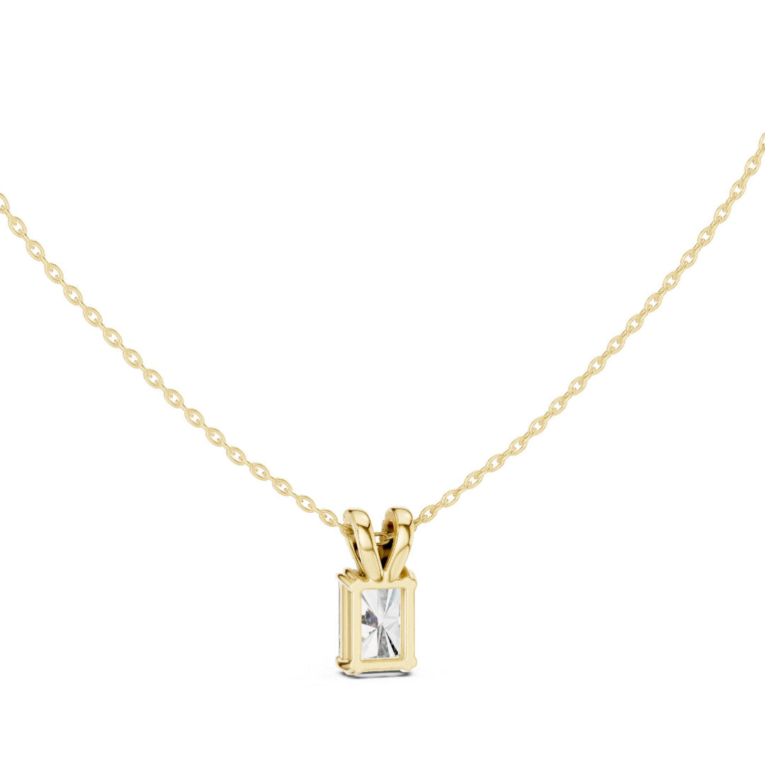 Solitaire Radiant Diamond Pendant