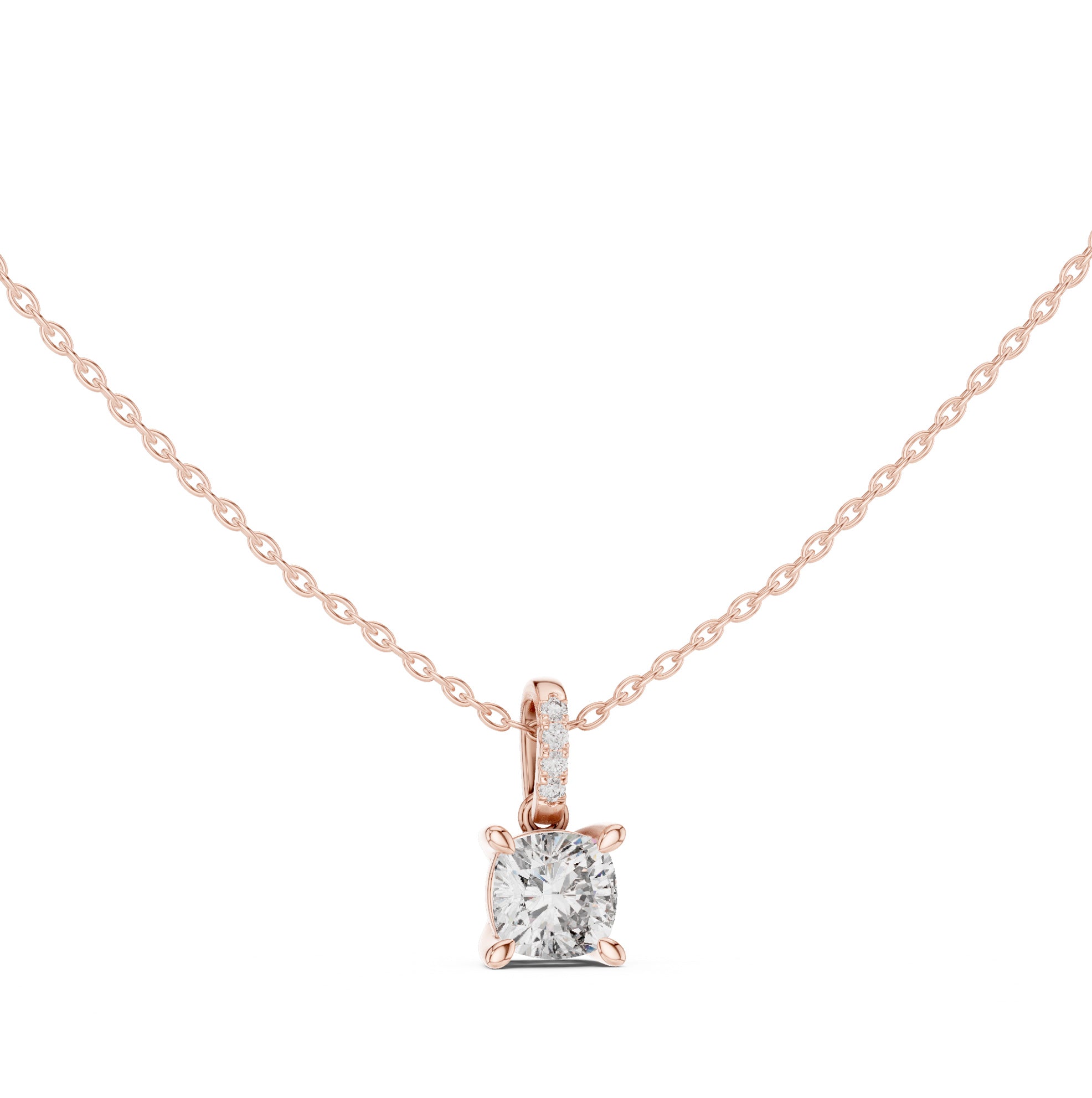 Star Aurielle Solitaire Diamond Pendant