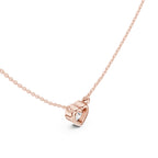 Solitaire Bezel Heart Diamond Pendant