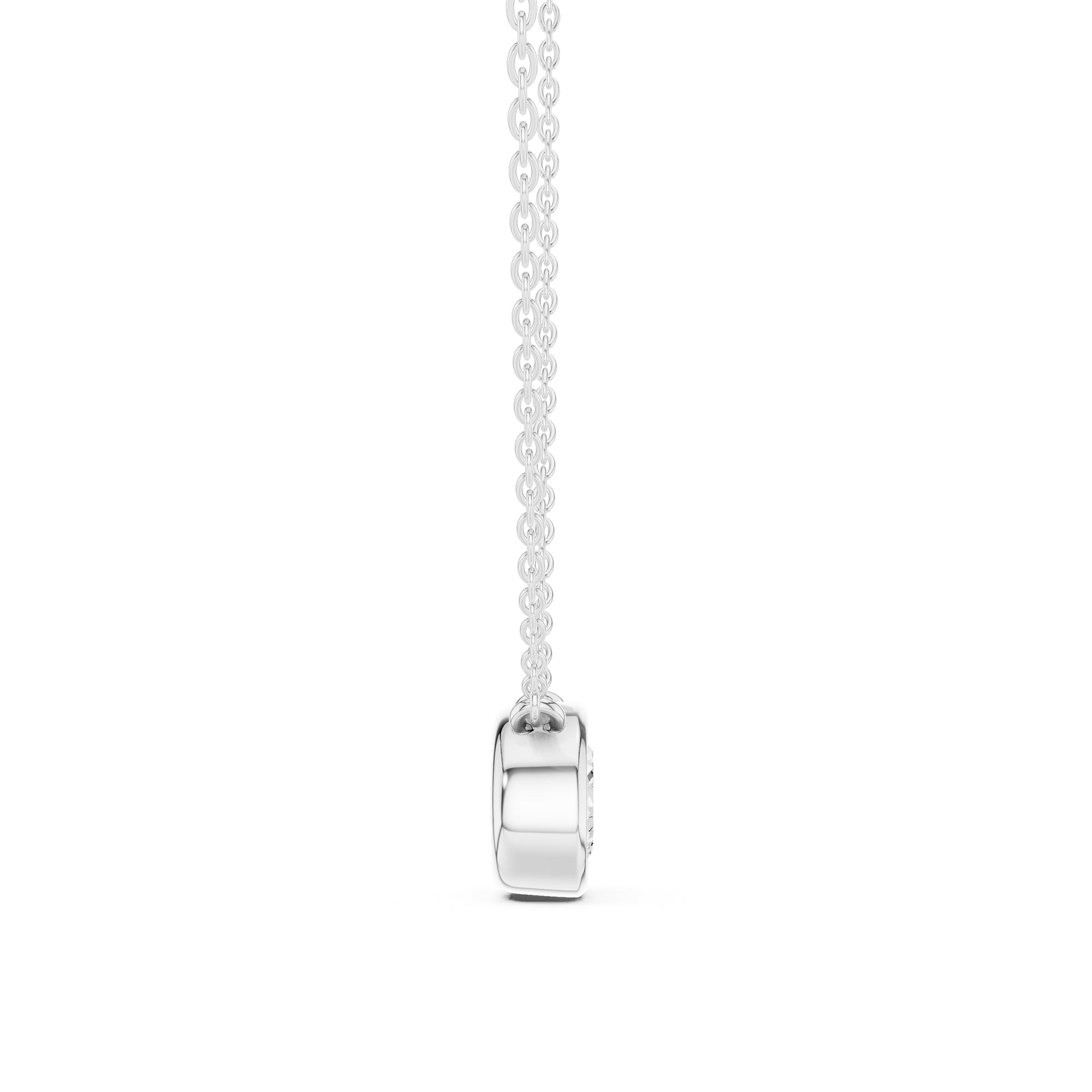 Solitaire Bezel Diamond Pendant