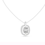 The Serenity Floating Oval Pendant