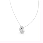 Celena Teardrop Halo Pendant