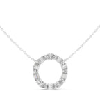 The Infinity Mixed-Cut Circle Pendant