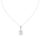 Blush Royale halo emerald Pendant