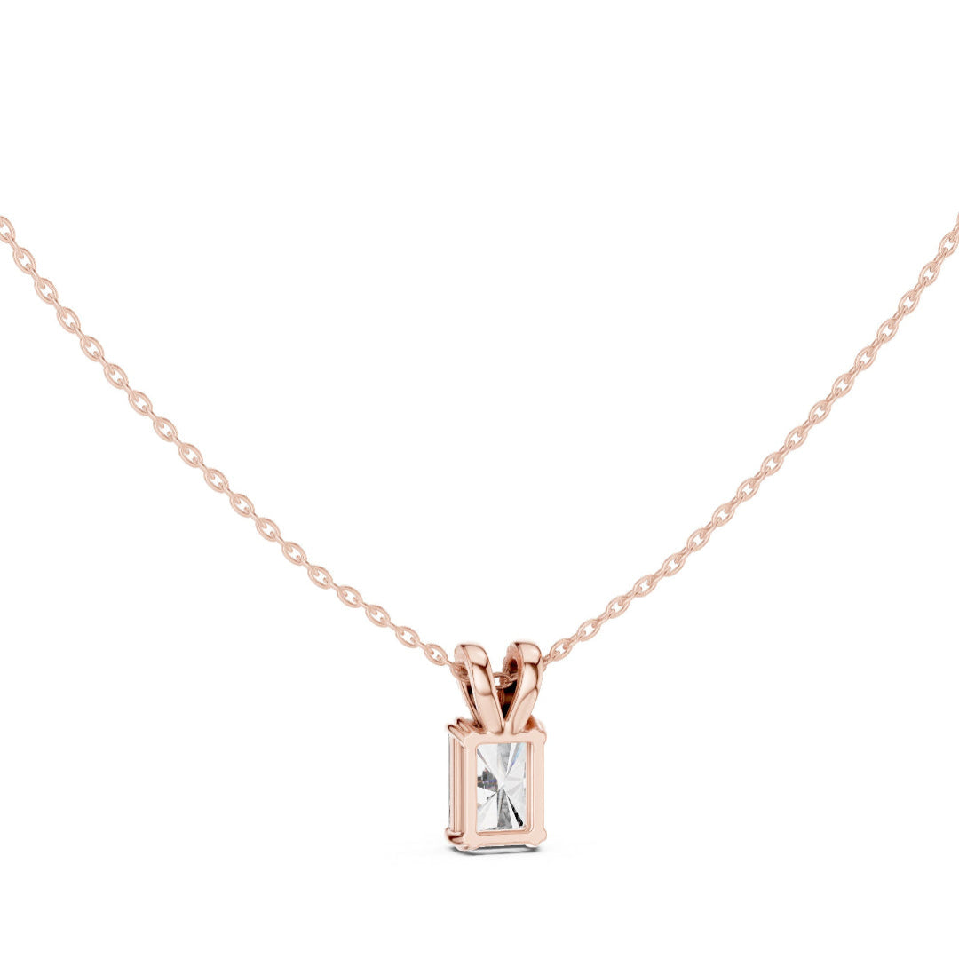 Solitaire Radiant Diamond Pendant