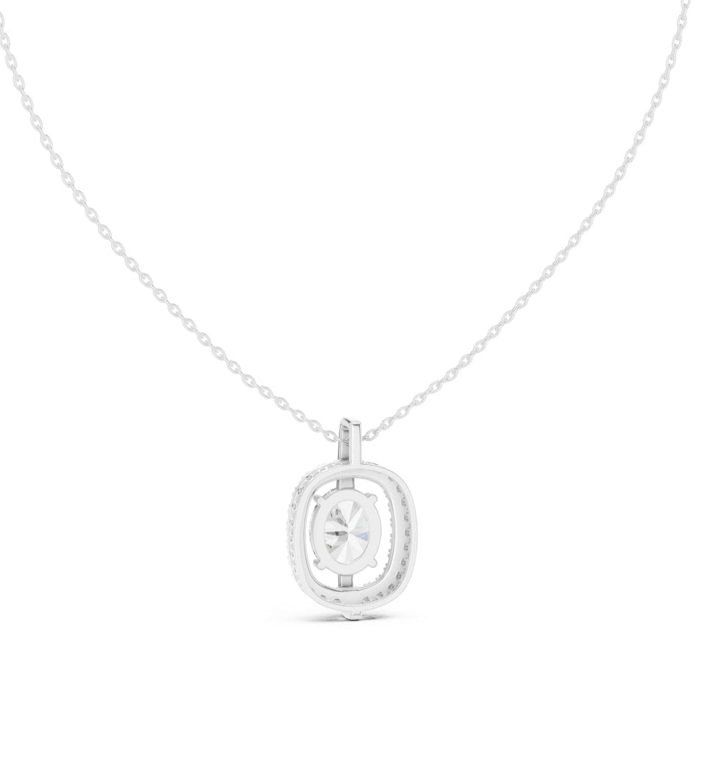 The Serenity Floating Oval Pendant