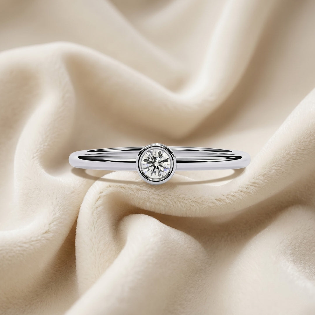 Luna Bezel Diamond Ring