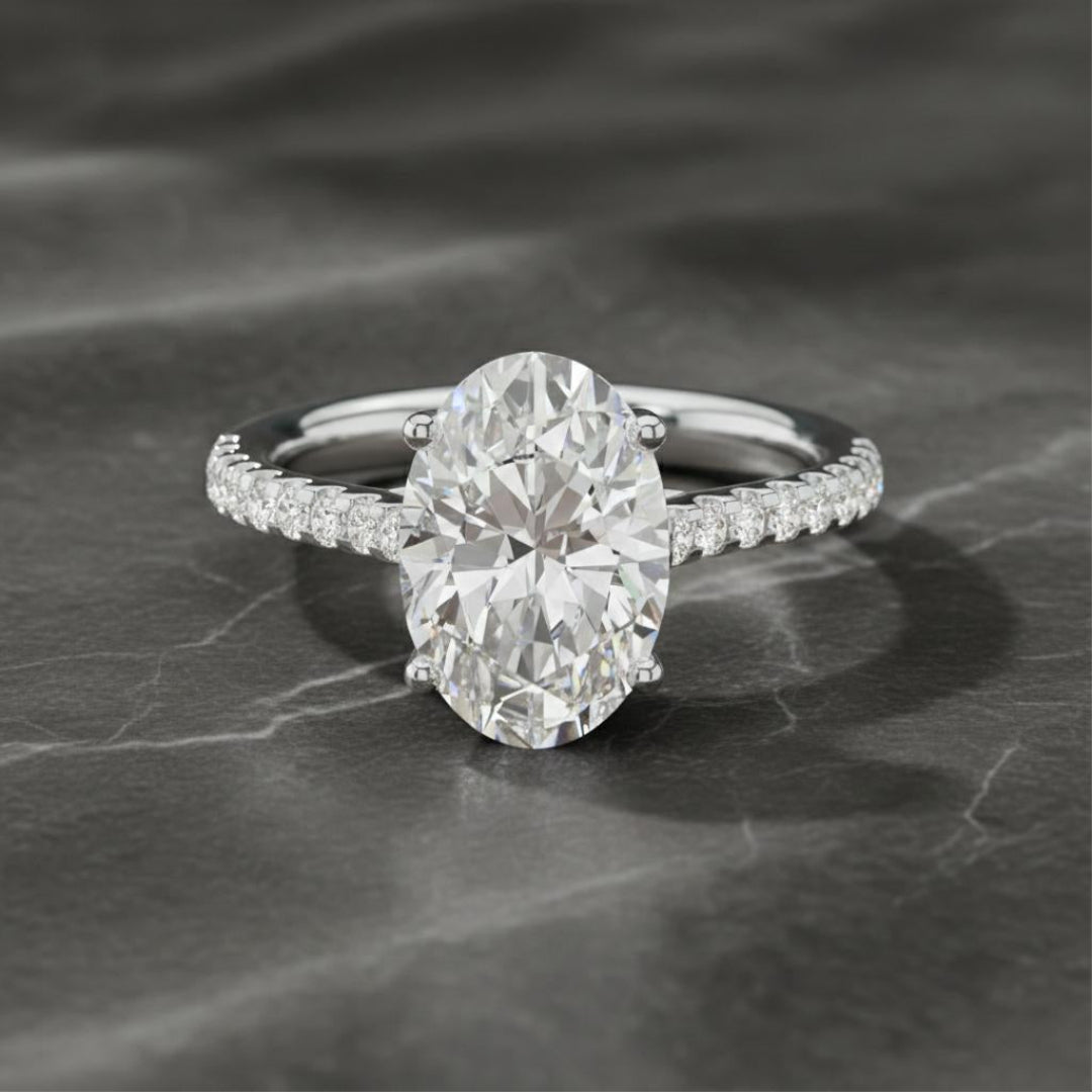 The Seraphina Ovel Solitaire Ring