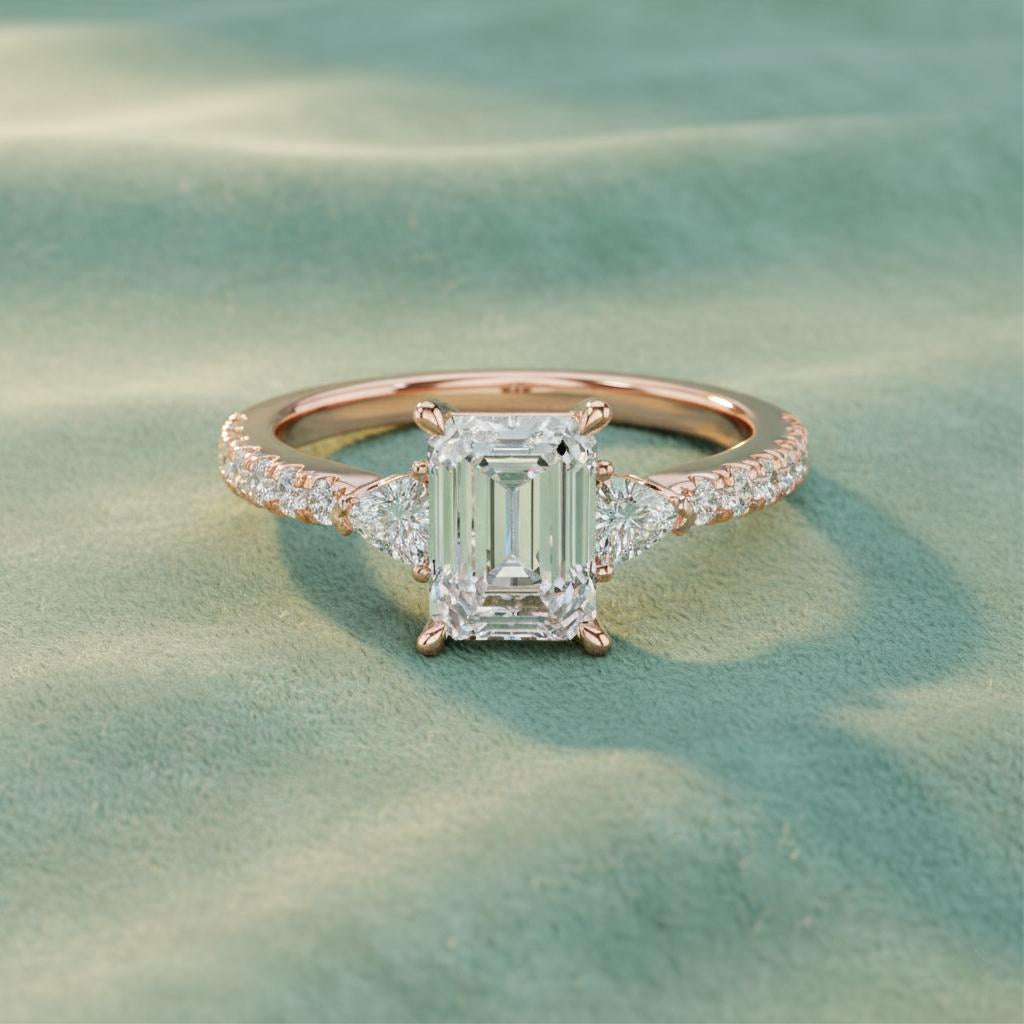 Emerald Trinity Luxe Ring