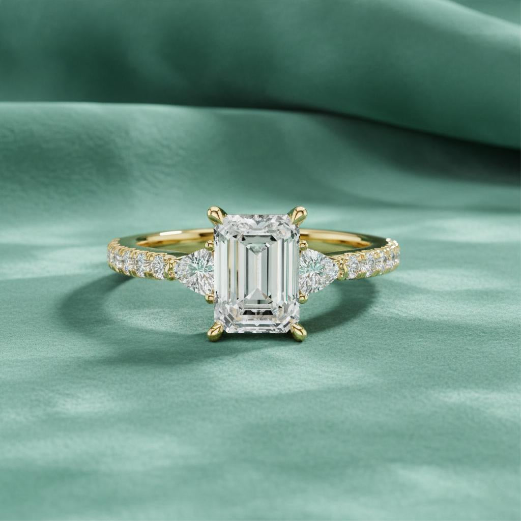 Emerald Trinity Luxe Ring