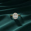 Oval Queen Royal Halo Ring