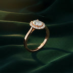 Oval Queen Royal Halo Ring
