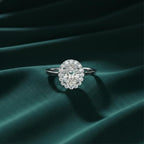 Oval Queen Royal Halo Ring