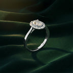 Oval Queen Royal Halo Ring
