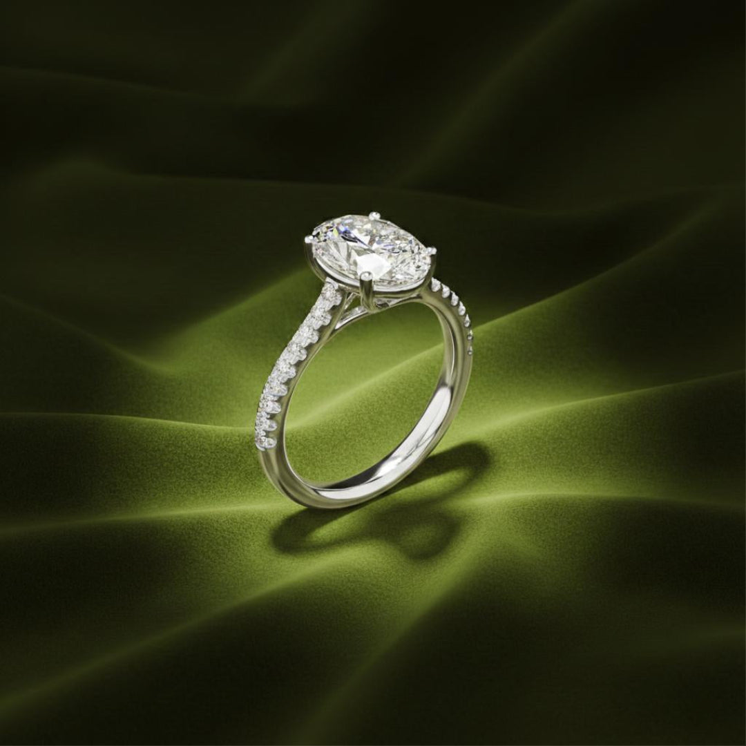 The Seraphina Ovel Solitaire Ring