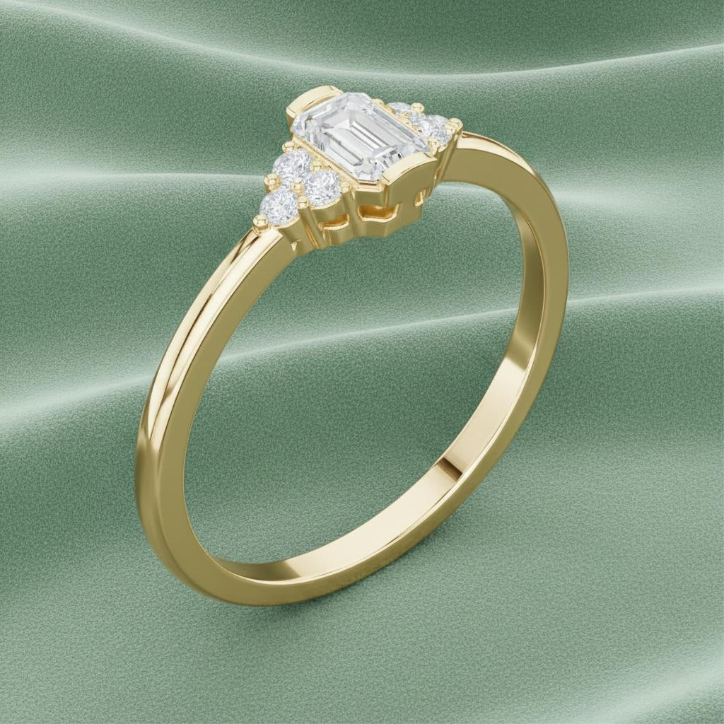 Evanca Emerald Grace Ring Secondary image