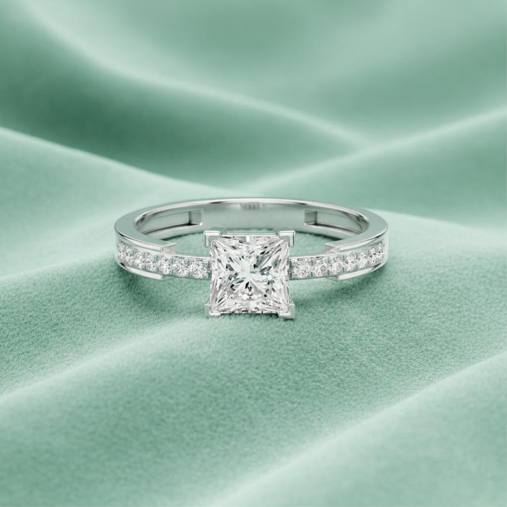 Elite Royale Solitaire Princess Ring