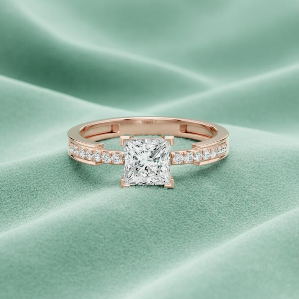 Elite Royale Solitaire Princess Ring Main image