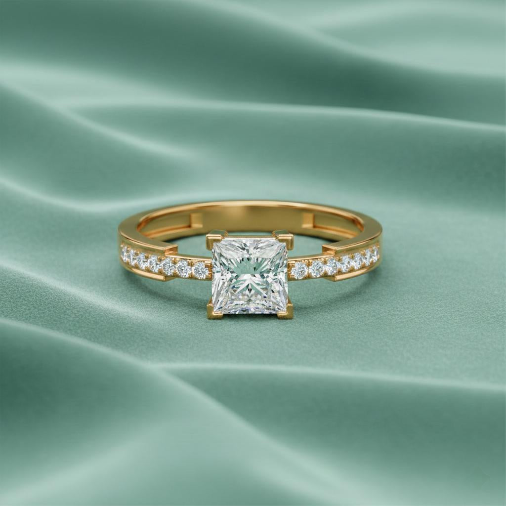 Elite Royale Solitaire Princess Ring