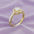 The Aura Halo Solitaire Ring