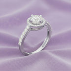 The Aura Halo Solitaire Ring