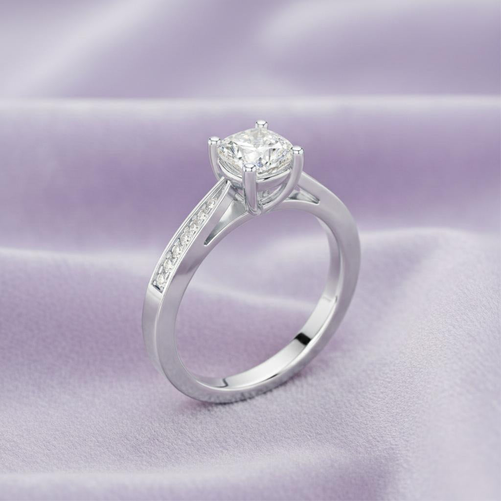 Royel Solitaire Cushion Ring Main image