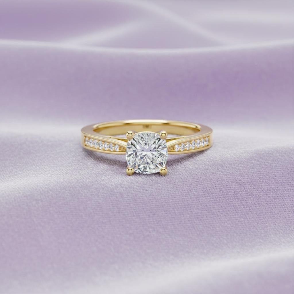 Royel Solitaire Cushion Ring Main image
