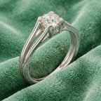 Kia Solitaire Twin Band Ring