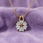 Floral Heart Diamond Pendant
