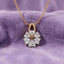 Floral Heart Diamond Pendant