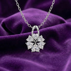 Floral Heart Diamond Pendant